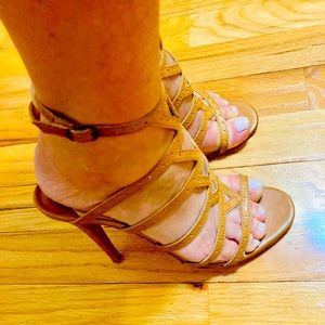 CHRISTIAN LOUBOUTIN US:7.0 (38$High-Heels Sandals Beige Brown